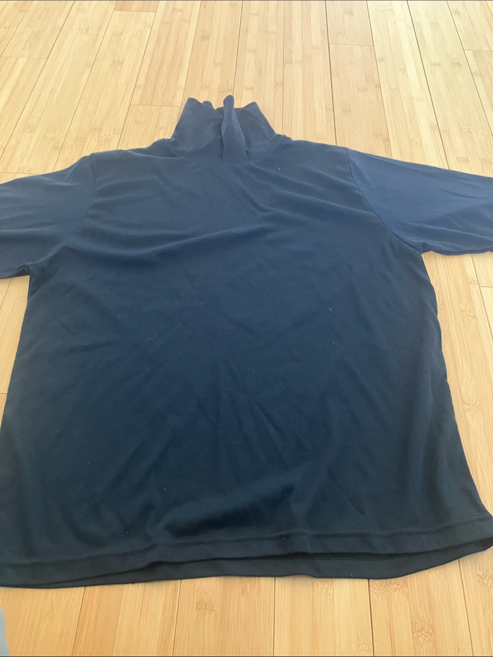 Women's Black Mock Neck Blouse